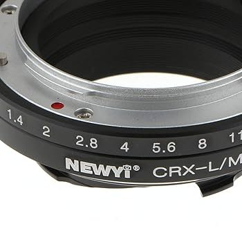 ELEFOTOコンタレックスレンズをライカM Fotodiox、コンタレックス→ライカM用マウントアダプター。絞り